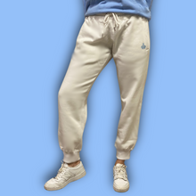 Load image into Gallery viewer, Bright White Women&#39;s Trackies (Vista Blue Logo)
