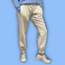 Load image into Gallery viewer, Bright White Women&#39;s Trackies (Vista Blue Logo)
