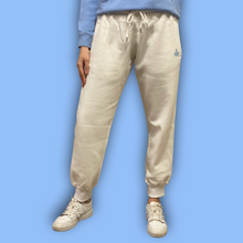 Load image into Gallery viewer, Bright White Women&#39;s Trackies (Vista Blue Logo)
